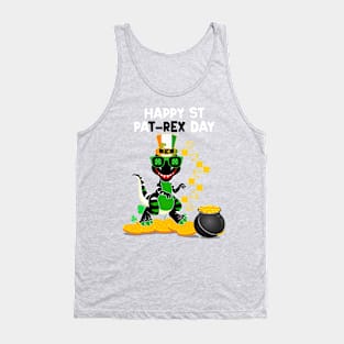 happy st pat rex day Dinosaur Tank Top